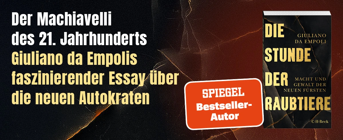 Werbung für "Da Empoli: Die Stunde der Raubtiere"