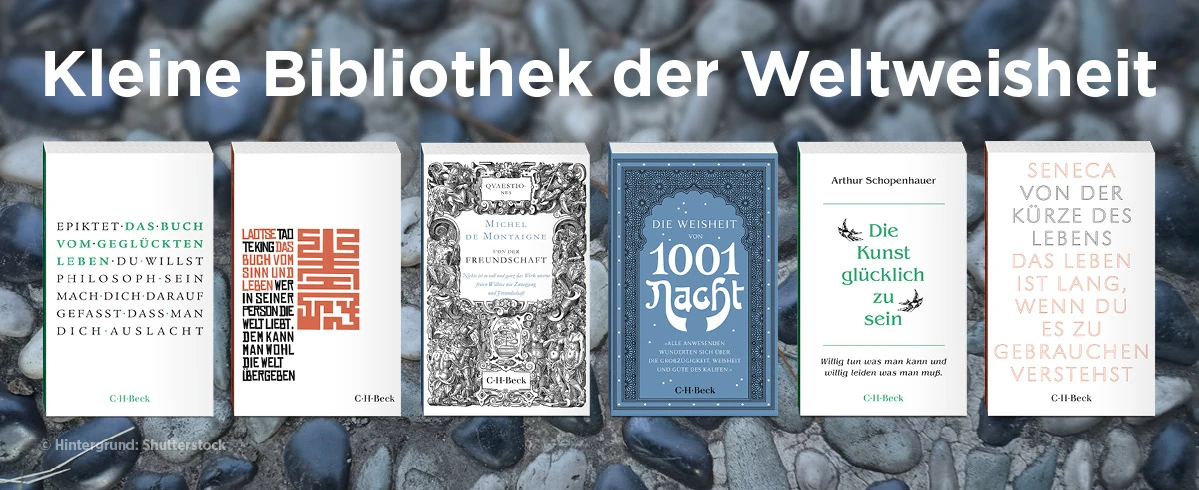 Werbung für die Reihe Kleine Bibliothek der Weltweisheit