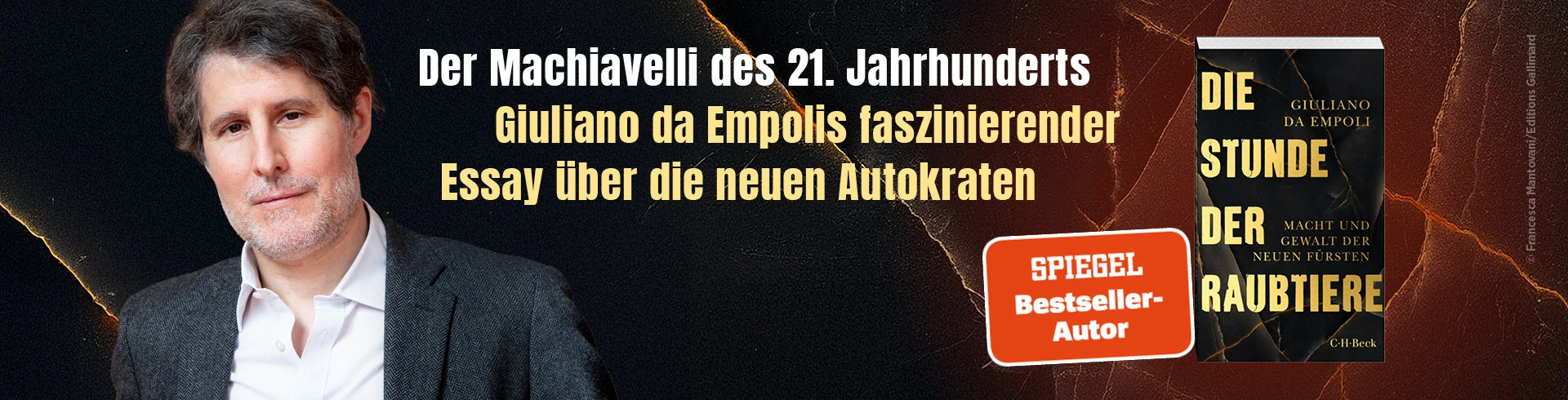 Werbung für "Da Empoli: Die Stunde der Raubtiere"