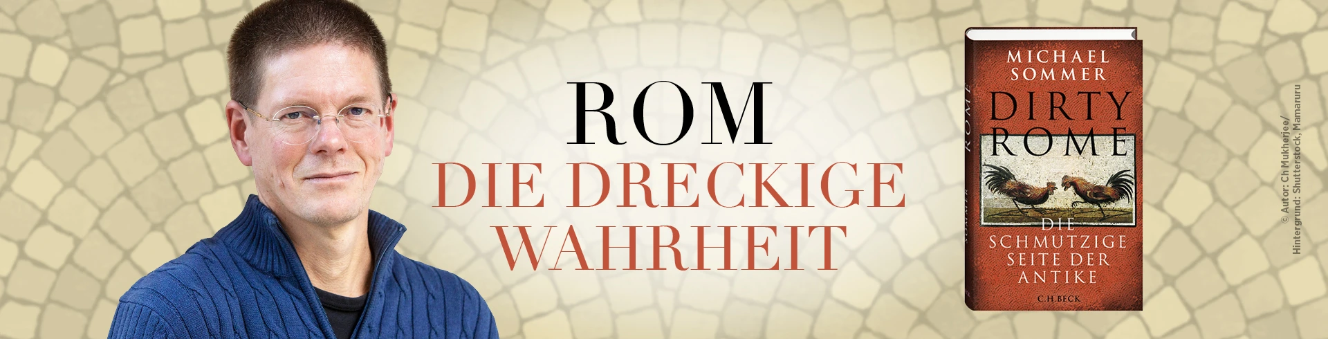 Banner für das Buch "Dirty Rome" von Michael Sommer
