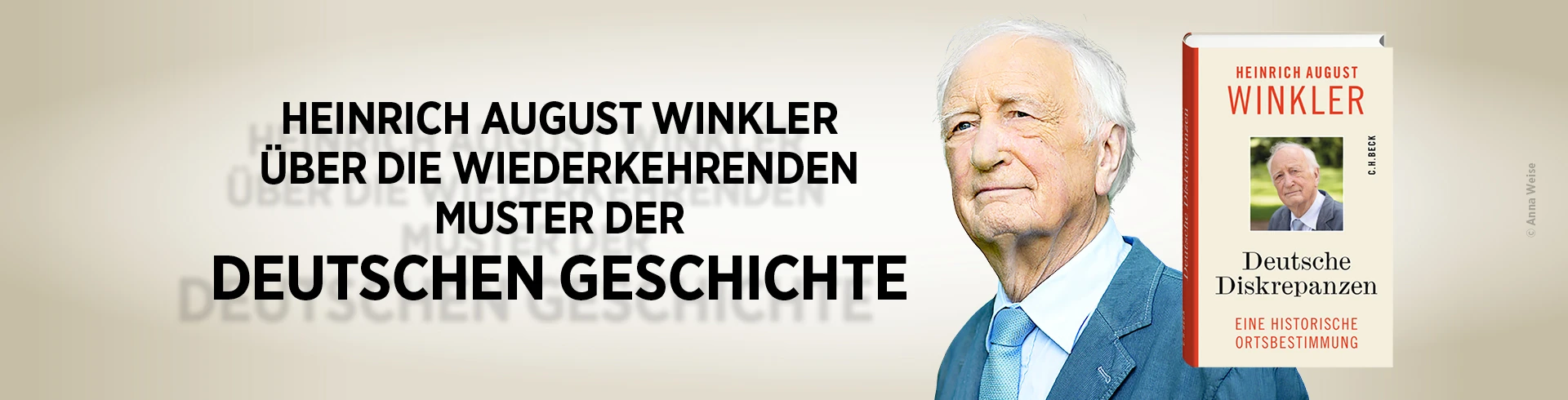 Banner für das Buch "Deutsche Diskrepanzen" von Heinrich August Winkler