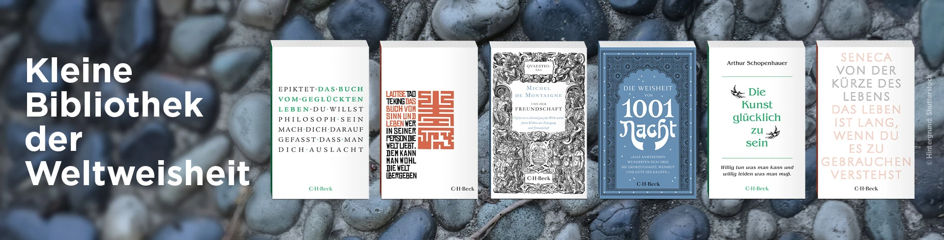 Werbung für die Reihe Kleine Bibliothek der Weltweisheit