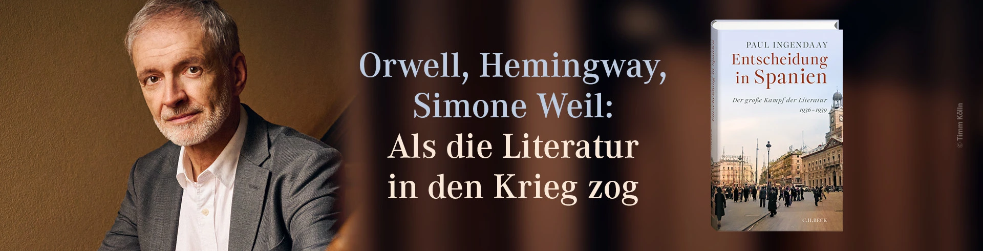 Banner für Paul Ingendaays Buch "Entscheidung in Spanien"